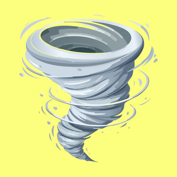 Powerful wind tornado cyclone storm vortex element for fantasy magic skill effect design and weather phenomenon mobile game asset decoration