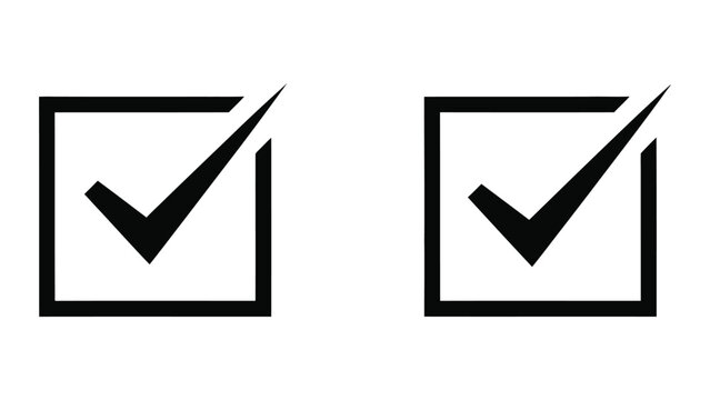 Checkmark inside square box icon