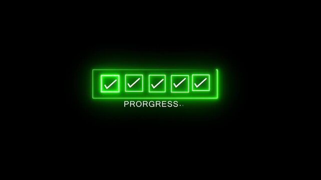Checklist and task progress tracking concept on transparent background. Productivity, goal setting, and efficient project management. Motion graphics of progress icons. HD video animation. 