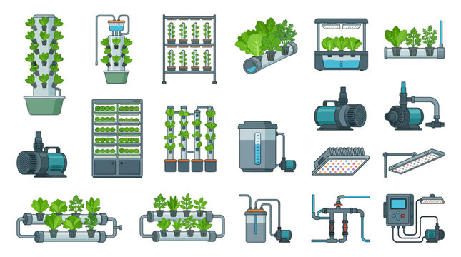 Hydroponic Farm Equipment Systems.
