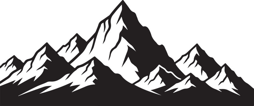 Silhouette Berge