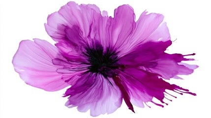 Fototapeta premium Purple Watercolor Flower
