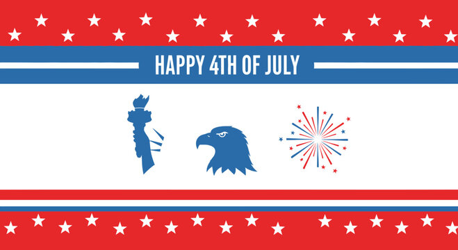American Independence Day Patriotic Symbols 1.