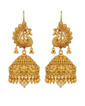 Premium Indian Jewelry Hoop Earrings Product Photography