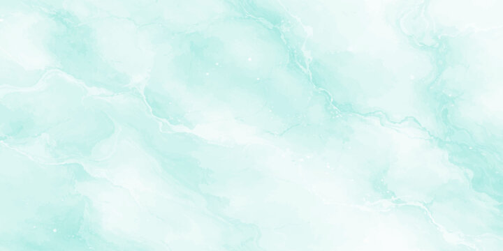 Soft mint green marble texture background with white highlights and subtle veining patterns