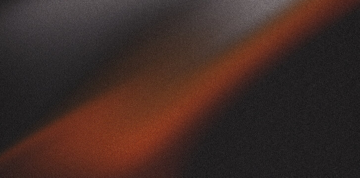 Black grey orange grainy texture background, abstract color wave noisy dark banner web poster header cover wallpaper backdrop design