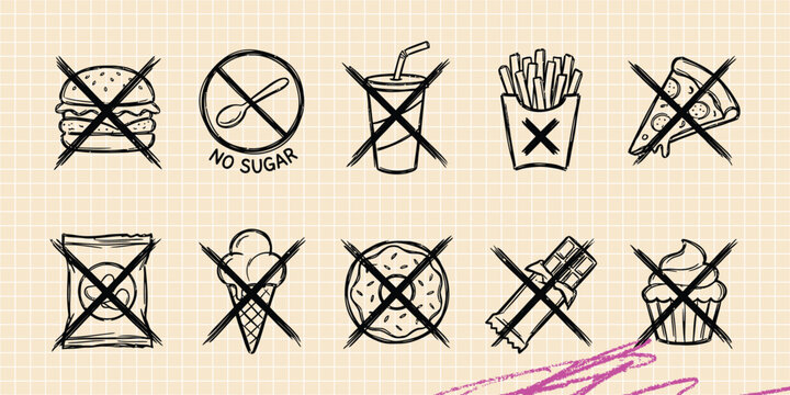 Black ink scribble doodle vector vintage hand drawn set of check mark cross approval tick validation yes no correct cancel accept and right error test