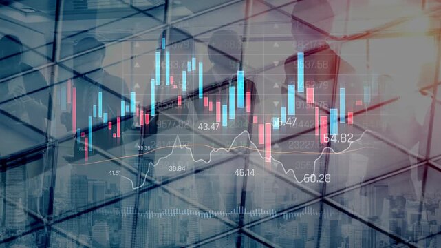 Candlestick chart visualizing financial market trends, investment patterns, price fluctuations, and trading strategy in capital and digital asset markets Marrow