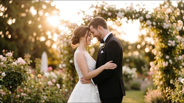 young couple getting married