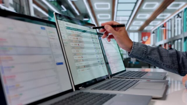 An IT Service Manager Woman Reviews Incident Tickets