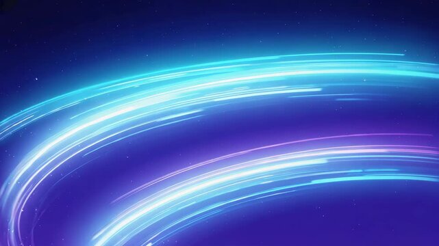 neon digital art capturing fluid motion through light trails and particle effects. abstract background