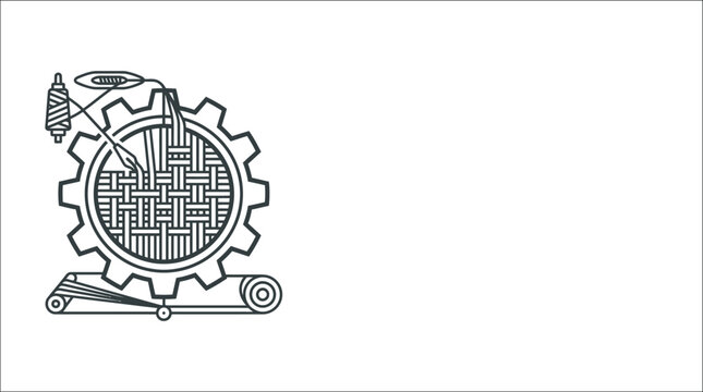 Industrial sewing machine gear thread and needle manufacturing textile production.