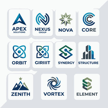 Business company logos and symbols.