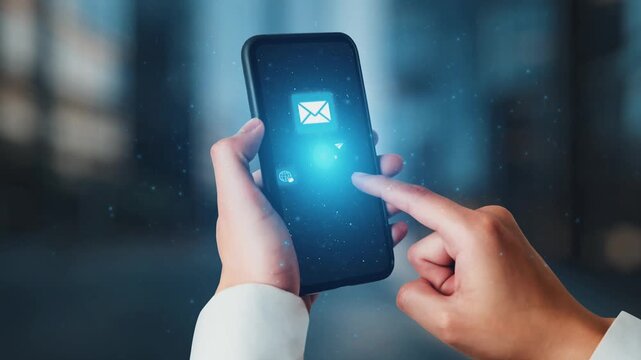 Email icons show digital communication, email service, and inbox management. Email supports online messaging, email notification, and secure exchange. Gist