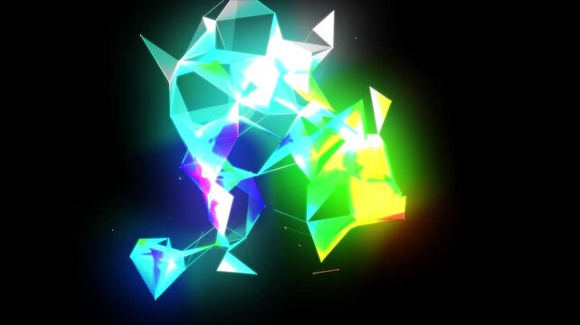 Soft Glowing Dust Particles Drifting in Darkness 4K Loop. video