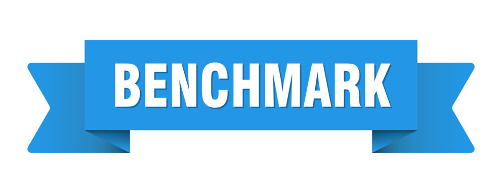 benchmark ribbon isolated on transparent background. benchmark ribbon