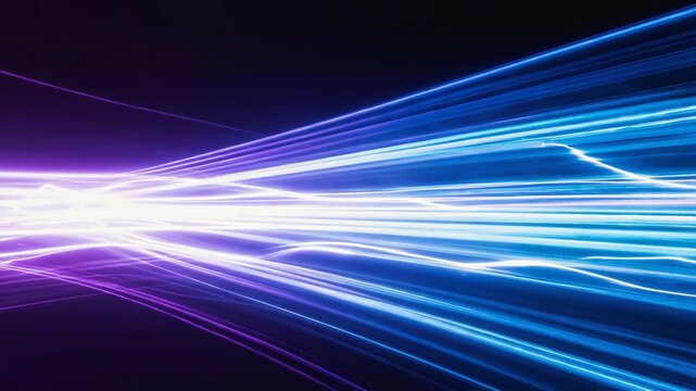 neon digital art capturing fluid motion through light trails and particle effects. abstract background