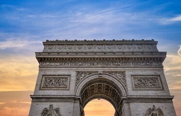 The Arc de Triomphe in Paris is one of the most famous monuments in the French capital.