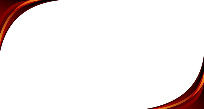 Decorative corner element with red and gold