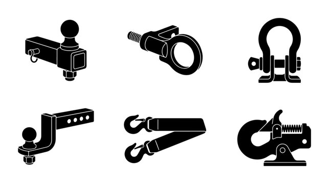 Vehicle Towing Hitch and Trailer Accessories, Metal Hardware Set, Truck Trailer Parts