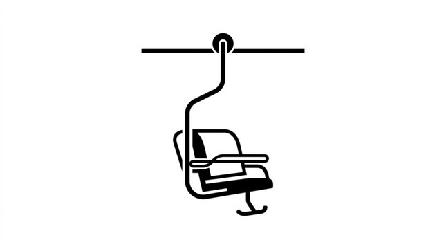Black plastic hanger clamp isolated illustration of office and gym equipment object tool stationary equipment