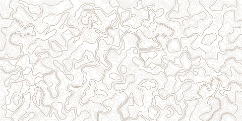 Gray abstract topographic map contours on white background © MD.HUZZATULLAHISLAM