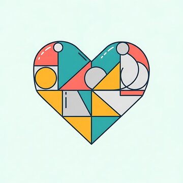 Colorful geometric puzzle with interlocking rings and spheres.