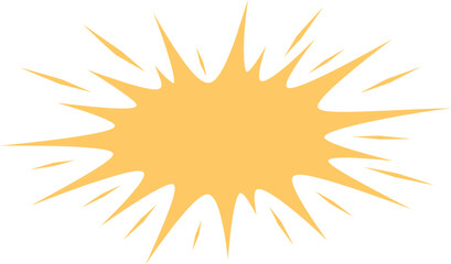 Yellow Starburst Burst Shape for Sale Promotion Highlight Sticker © Chandrasiri