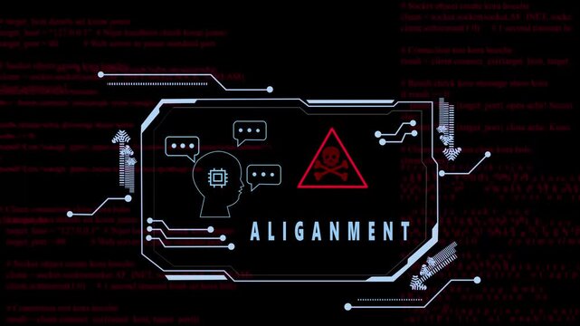 alignment is connected to various digital functions through a glowing green network, representing advanced technology 4k video