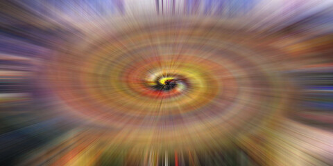 Close up of cat eye with green iris and black pupil © Eti