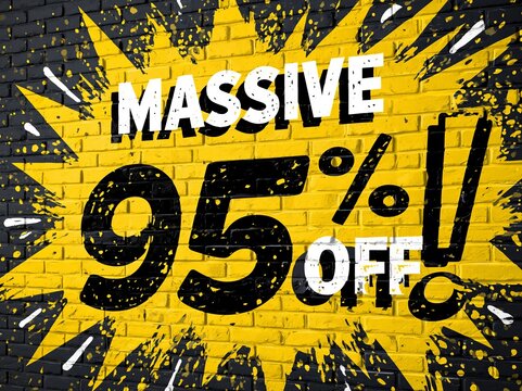 95% OFF Sale tag. 95% Discount Offer.
Discount Promotion. Big sale collection for
banners, labels, posters. Discount offer
price. Vector illustration. Special offer 95%
off label or price tag.