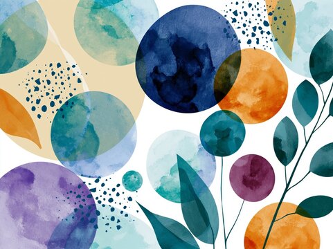 modern abstract, contemporary surface pattern print design with watercolor nature textures  for , wall poster, carpet, rug, cover, duvet cover, curtain, pillow, bedding, shawl, scarf, linens, frame 
