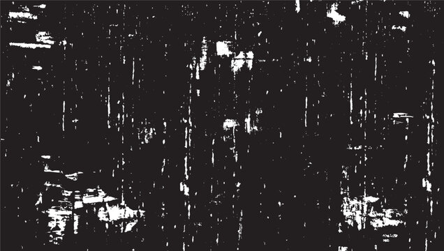Abstract black and white image featuring indistinct shapes and vertical lines