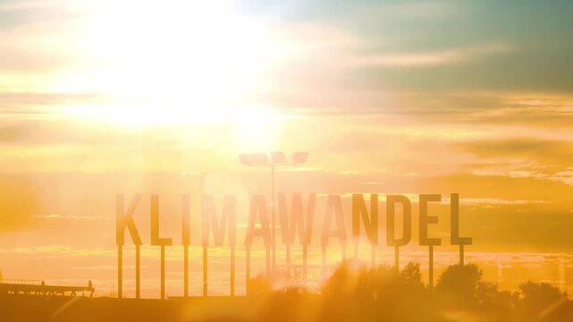 Symbol f&uuml;r Klimawandel und die globale Erderw&auml;rmung	