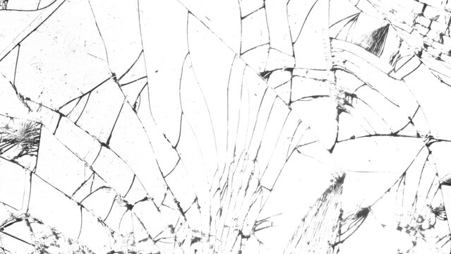 abstract broken glass transparent