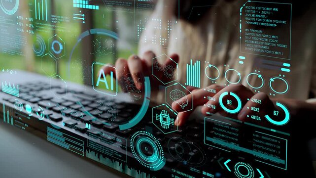 AI Assistant Brain Processor with LLM Technology, Big Data, Machine Learning, Generative AI for Business Support, Future Agentic AI Technology and Artificial Intelligence Prompt Engineering. Thunk