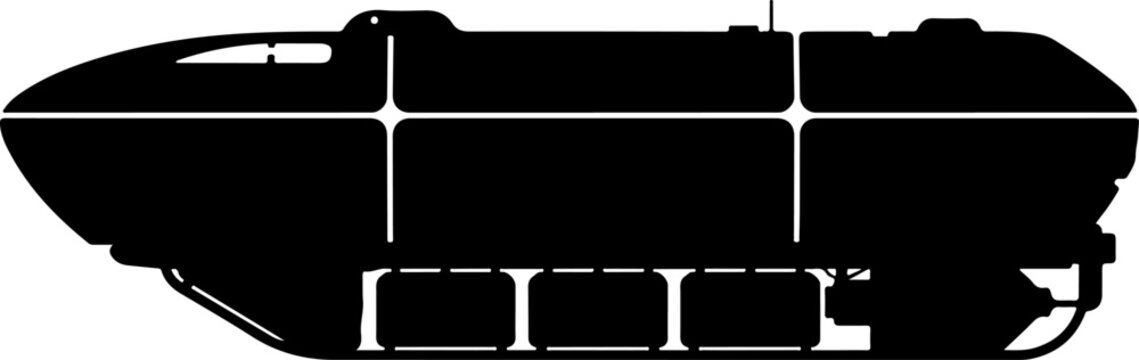 Submarine, vector submarine, black submarine, ocean vehicle, nautical icon