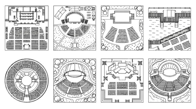 Theater auditorium seating plan designs