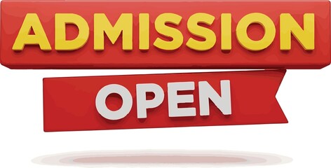 Obraz premium Admission open neon sign