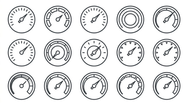 Collection of Various Vehicle Dashboard Gauges