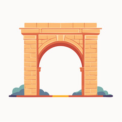 Fototapeta premium Stylized Archway Illustration