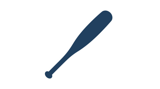 Dark blue baseball bat sports equipment.