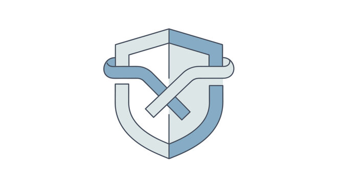 Shield with check mark logo.