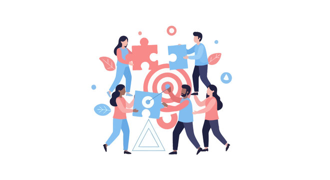 Business team working together.