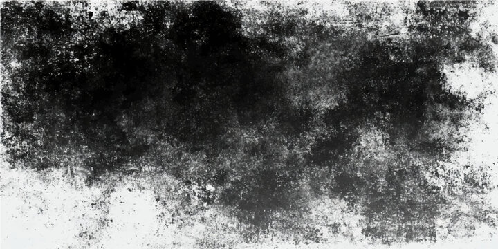 Abstract black and white textured background with grunge effect, resembling distressed paper or concrete surface with random splatters and smudges.