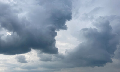 Obraz premium Dark Storm Clouds Before Summer Rain