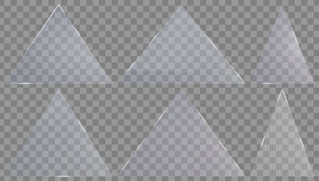 Frosted Glass Geometric Vector Transparent Diamond Shape Glossy Modern UI Design Element