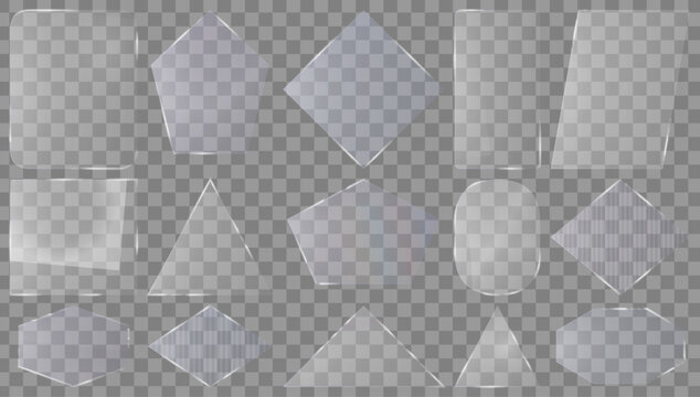 Liquid Glass Pentagon Vector Frosted Transparent Geometric Glossy Modern UI Shape Design