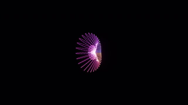 Cinematic 4K seamless loop of a glowing gold dupin cyclide morphing through an abstract topology field drifting in hypnotic slow motion. Ideal for abstract background, vj loop. 4K UHD.