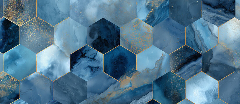 abstract geometric seamless pattern in ceramic tile